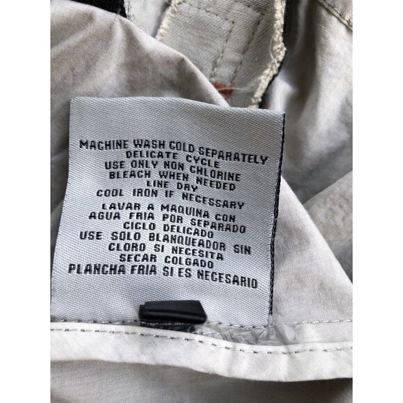 Levi’s lightweight fishtail anorak jacket hidden hood womens size L gray utility - Picture 11 of 12